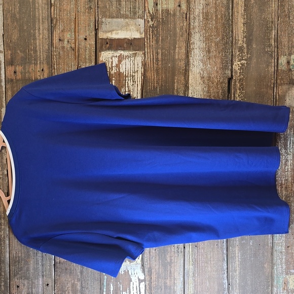 Men's Jones New York Blue T-Shirt, Size 2X - Picture 3 of 5